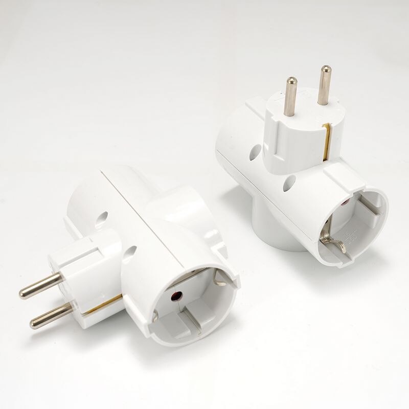 EU Standard Conversion Socket ON/OFF Switch 16A 250V France German Style Plug 1 to 2/1 to 3 Way Wireless Extended Socket CE