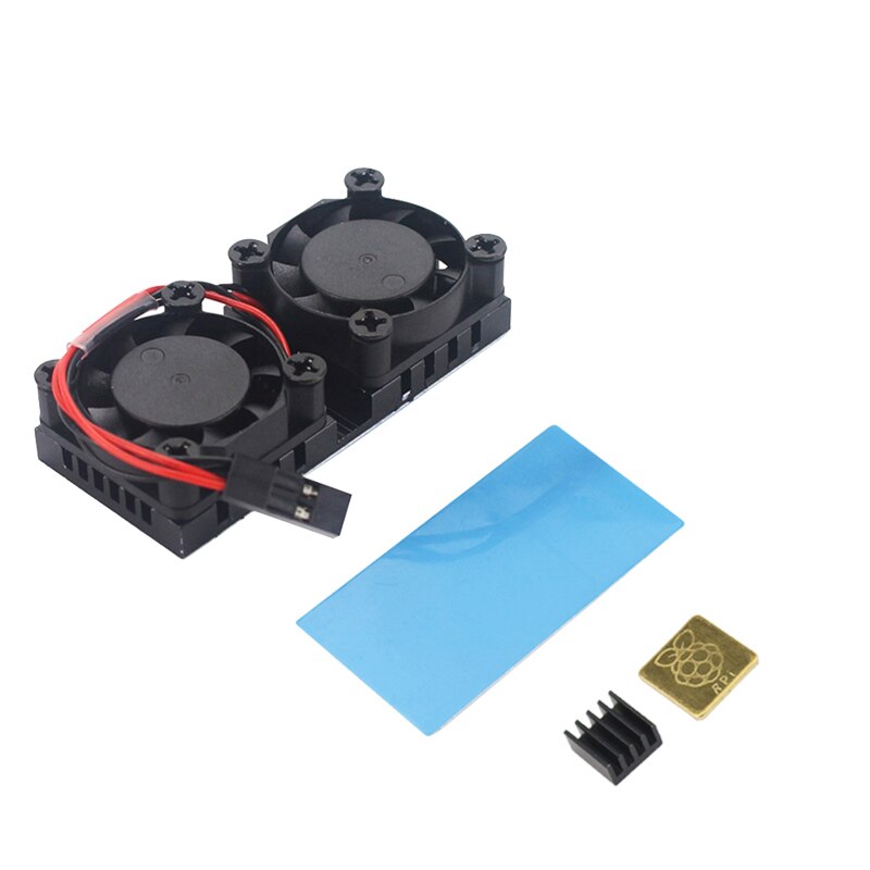Raspberry Pi Dual Fan With Heat Sink Ultimate Double Cooling Fans Cooler For Raspberry Pi 3 Model B+ Plus Or 3B: Default Title