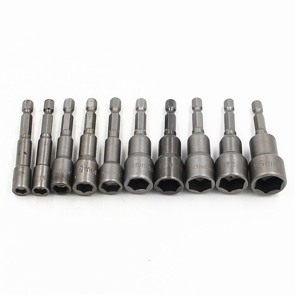 6-13mm Hex Shank Conversion Strong Magnetic Socket Wrench Manual Tool Screwdriver Sleeve Set Strong Magnetic Socket Wrench
