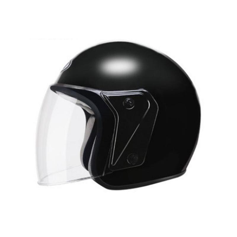 Adjustable Size Dial DOT Full Face Mask Skull Cap Motorcycle Helmets Unisex-Adult Motorcycle Helmet Motorcycle Accessories: Bright black