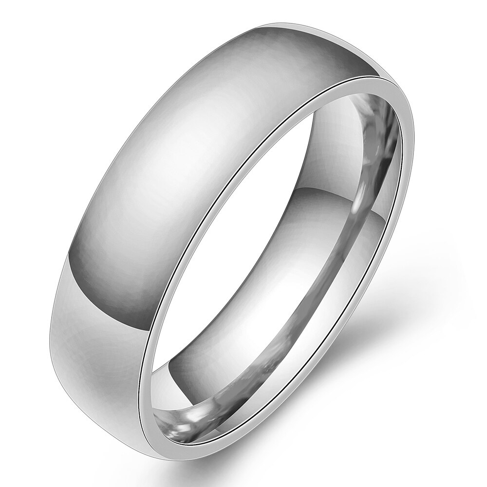 Mode Paar Sieraden Ring Anniversary Kerst Accessoires Rvs Wedding Party Ringen Voor Vrouwen Mannen: 6 / silver man