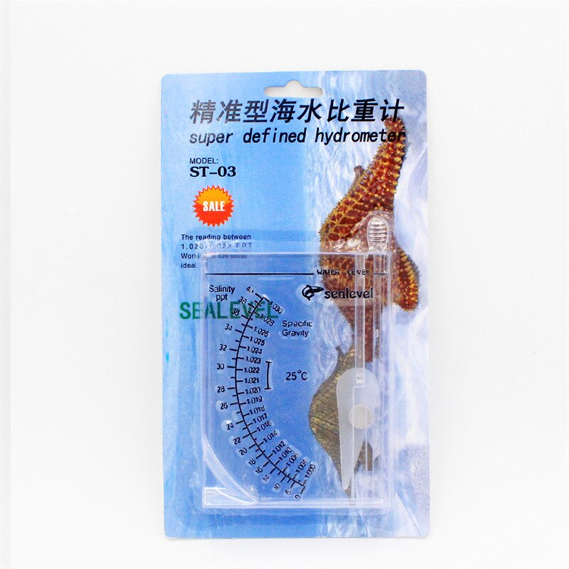Meerwasser Hydrometer Meerwasser Salzgehalt Meter für Aquarien Aquakultur Meerwasser Dichte Messung Salzgehalt Grad Prüfung: Platz