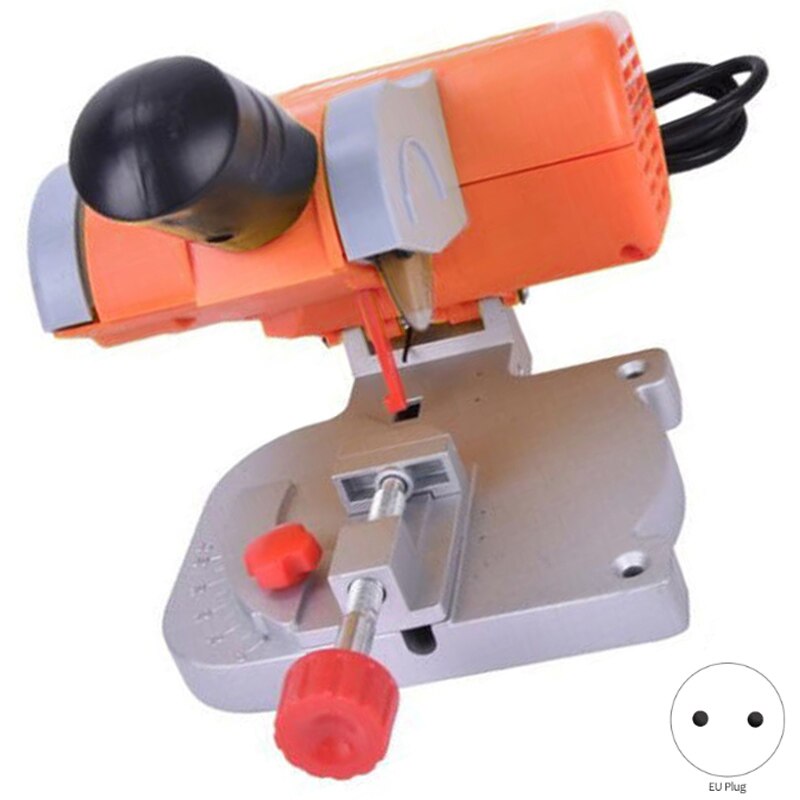 Mini scie électrique découpeuse haute vitesse banc coupe lame en acier pour couper le métal bois plastique réglable prise ue