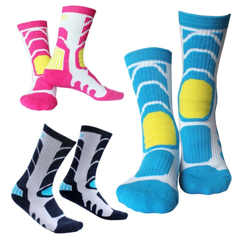 Calze da sci termiche da uomo invernali da donna calze calde in cotone addensato snowboard ciclismo ragazzi ragazza sci escursionismo calze sportive all'aperto