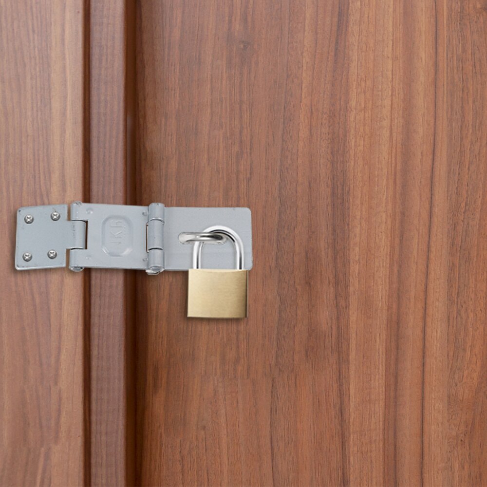 6 Pcs Door Locks Hasp Iron Safety Padlock Clasp Hinge Safety Hasp