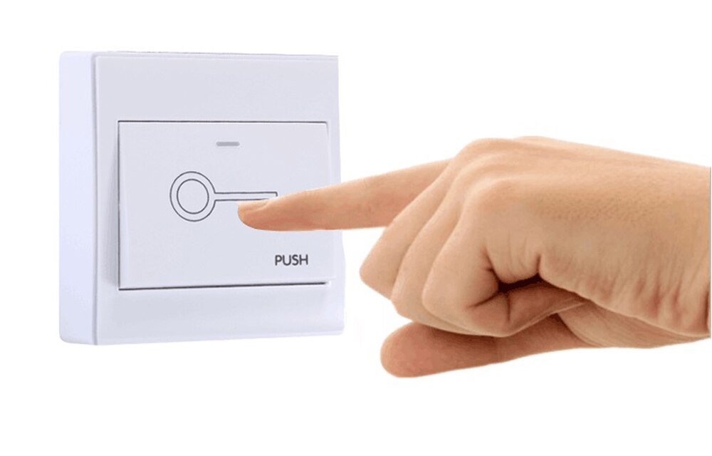 Plastic Fireproof Exit Push Button for Access Control