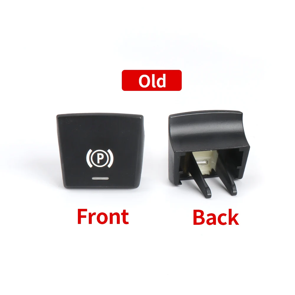 Car Electronic Handbrake Parking Brake P Button Switch Cover For F10 F07 F02 Parking Brake Switch Auto H Button Replacement: Red