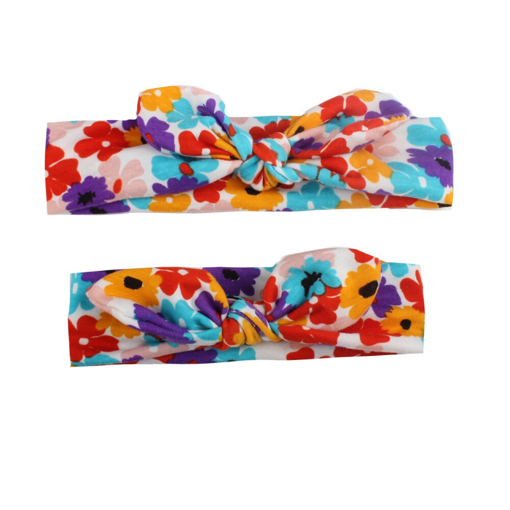 Stretch Hoofdbanden Voor Meisjes Moeder Kids Haarband Bloemen Haar Accessoires Baby Boog Kinderen Haarband Prinses Accessoires: D