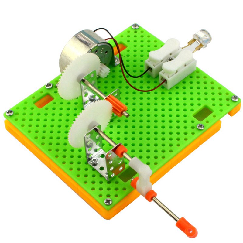 1 zestaw DIY nauka korba ręczna generator dzieci puzzle zmontowane zestawy prosty eksperyment fizyczny zasoby dydaktyczne