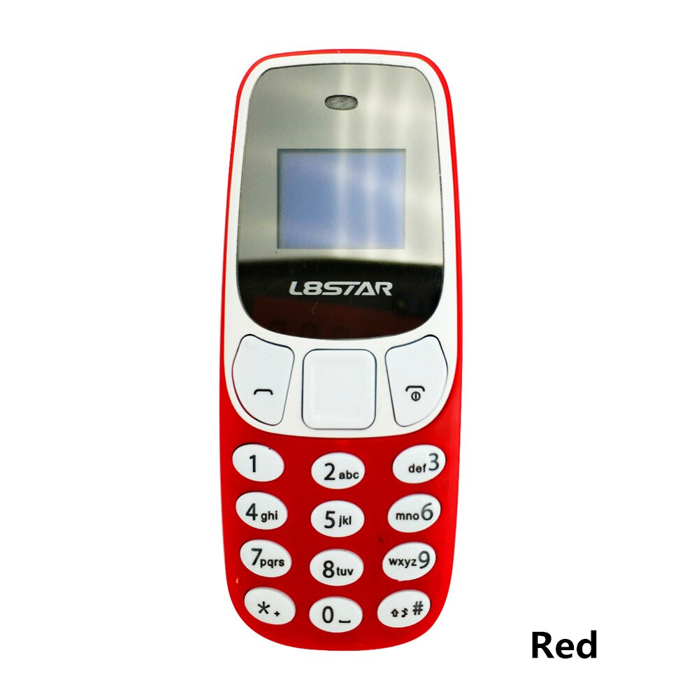L8star Mini téléphone changeur de voix GSM 2G/3G téléphone portable BM10 BM90 sans fil Bluetooth écouteur Bluetooth cadran téléphone avec lecteur Mp3: BM10 Red