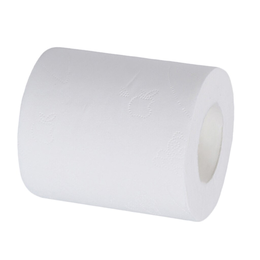 Papier toilette blanc recyclé multi-plis lisse | 4 plis, très absorbant 70g, rouleau en vrac, pâte de bois, tissu de bain
