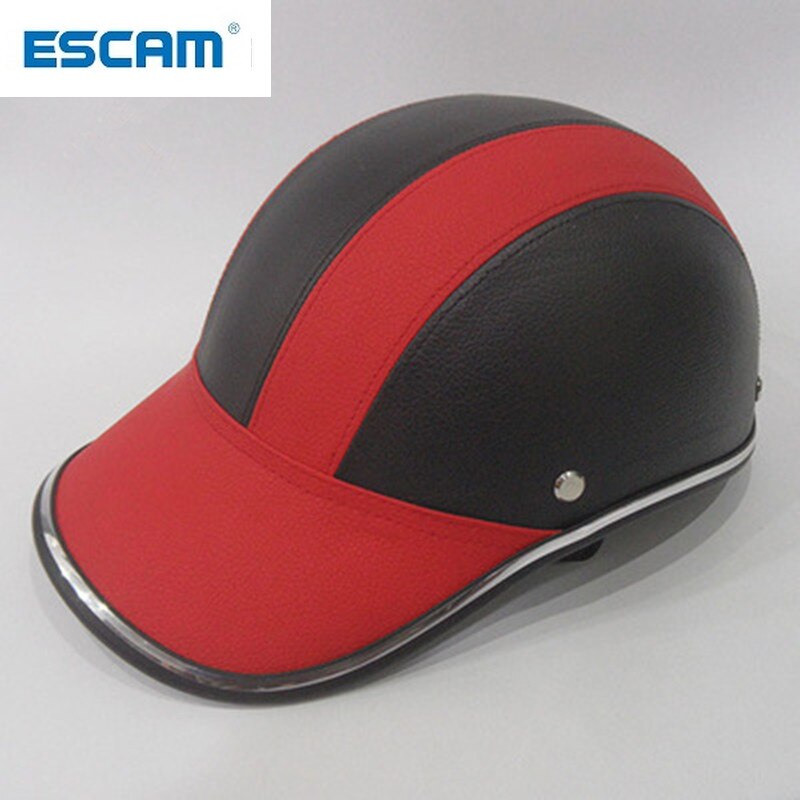 Escam Helm Motorhelm Half Helm Zomer Elektrische Auto Mannen Vrouwen Persoonlijkheid Baseball Helm Bescherming
