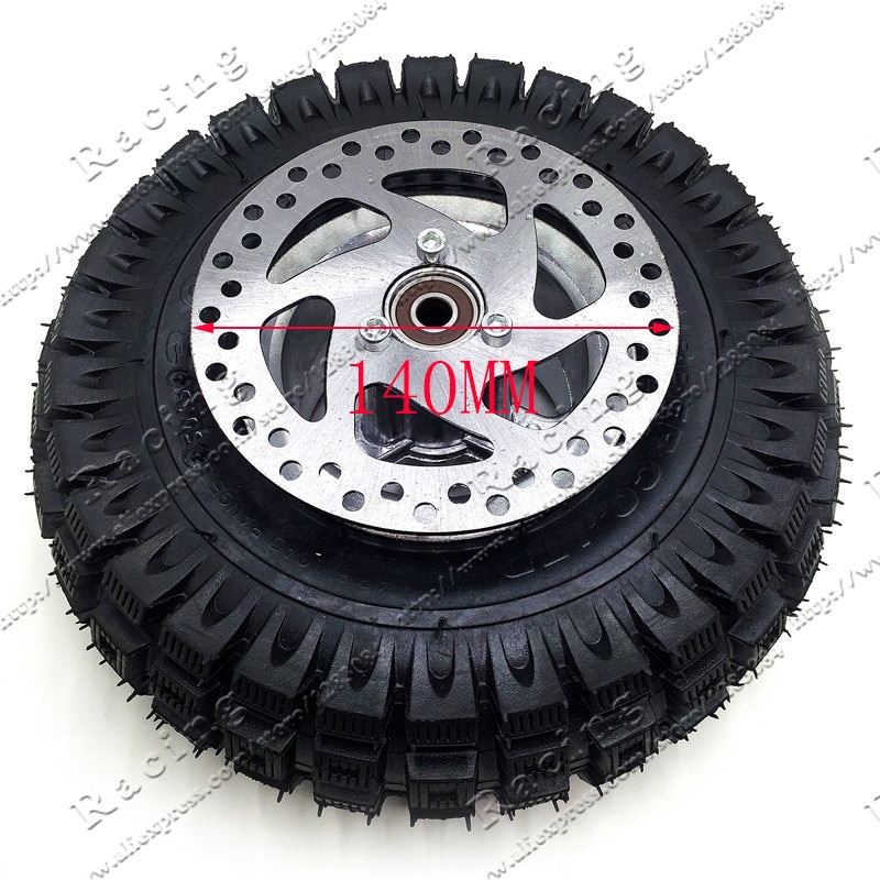 3.00-4 Electric Scooter Front Wheel tyre Alloy Rim hub and inner tube wheels 140MM Brake Disc Plate Gas scooter bike