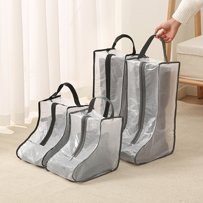 Boot Storage Bag Portable Shoes Organizer Waterproof Dustproof Protection Holder Bag for Household Travel Supplies