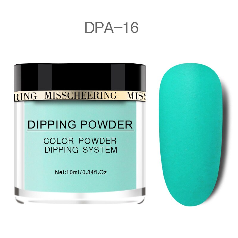 Ongles paillettes couleur mate dégradé Nail Art poudre sans lampe Cure ongles Art décorations: DPA-16