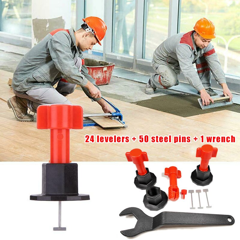 75 Pcs Reusable Anti-Lippage Tile Leveling System Locator Tool Ceramic Floor Wall S7