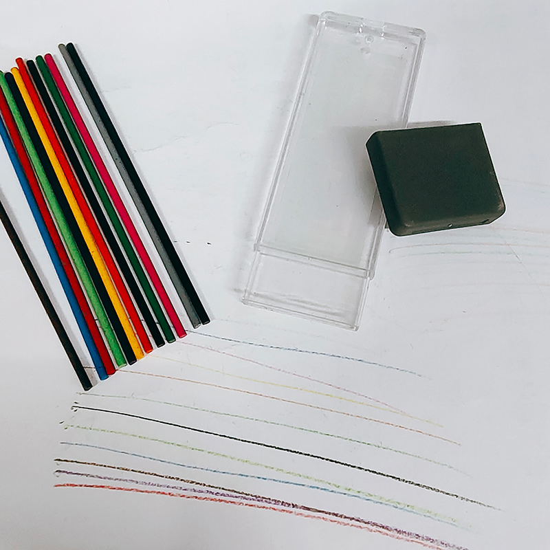 2.0 Mm Mechanical Pencil Full Metal Automatic 2mm Color Pen School Black Lead Color Refill For Painting Engineering Drawing