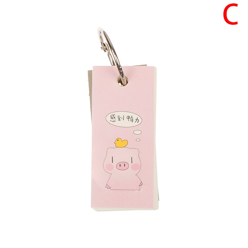 Notepad Pocket Planner Schedule Book Cute Stationery Student Loose Leaf Planners: Pink