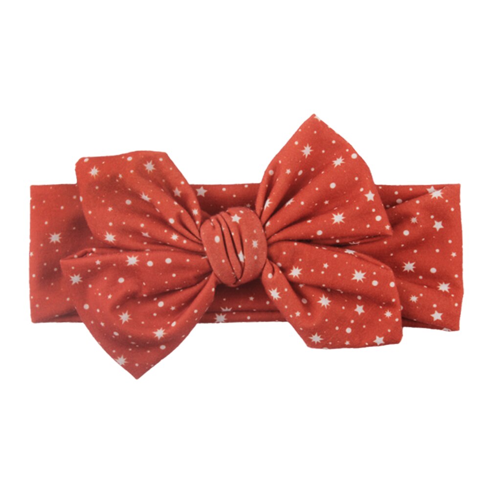 Baby Toddler Girls Kids Bunny Rabbit Bow Knot Turban Headband Hair Band Headwrap: Red