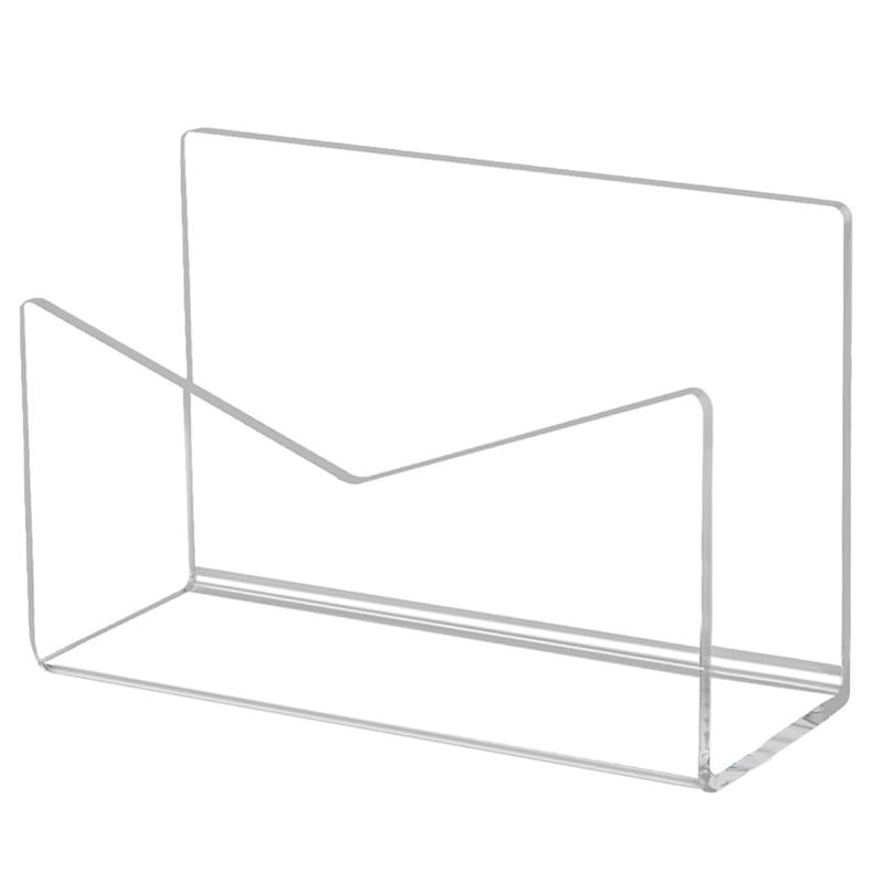 Porte-courrier de bureau en acrylique transparent T1, enveloppe de rangement pour fichier