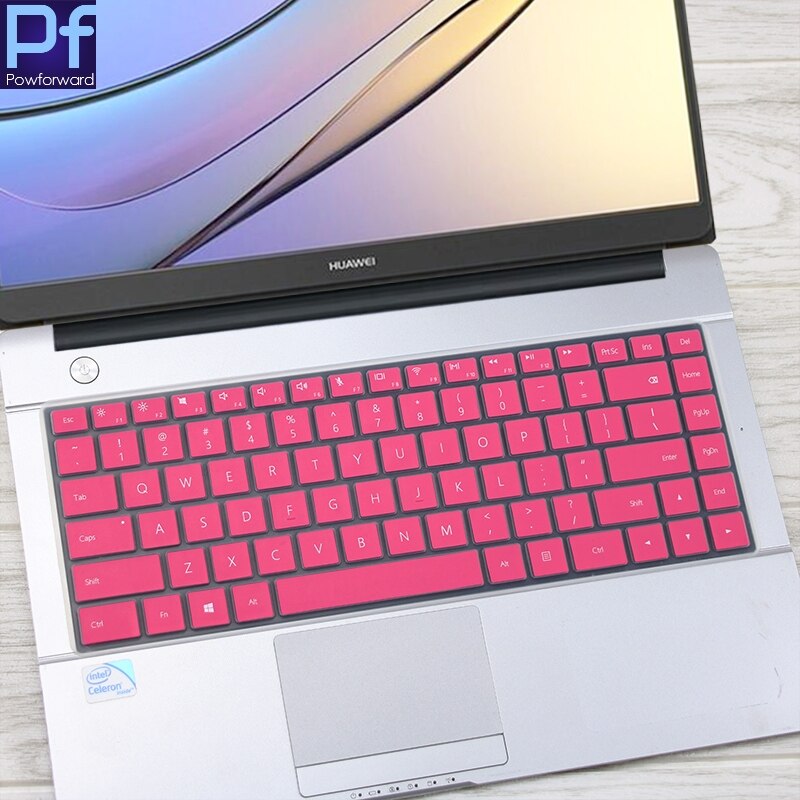 Silikoninen kannettavan tietokoneen näppäimistön kansi matebook huawei matebook  d 15.6 '' mrc -w50 pmrc -w60 pl-w19 pl-w29 15.6 tuuman suoja: Vaaleanpunainen