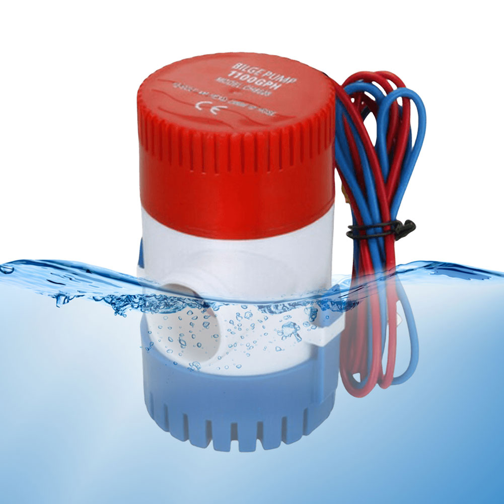 1100gph Tauch-Bilgen pumpe 12V Tauch-Bilgen wasserpumpe geräuscharme Mini-Elektro-Wasserpumpe für Wasser flugzeug motor Hausboot