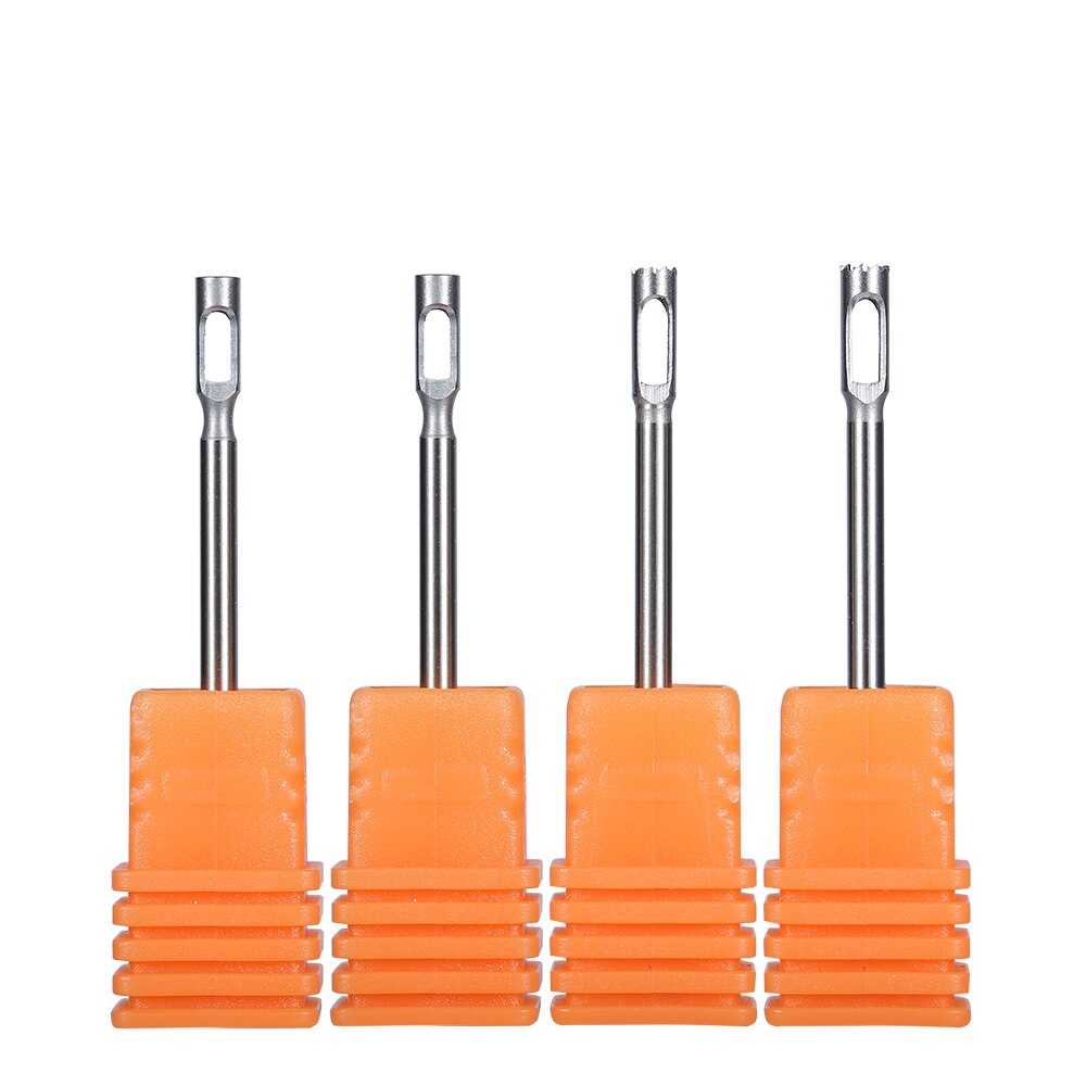 BNG Pedicure Tools Remove Corn Stainless steel Corn Drill Bit Drill Accessories 3/32" Rotary Burr Bits For Pedicure: 4 size-lot