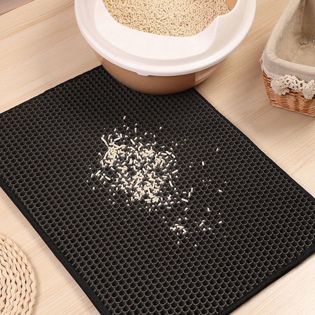 Splash Reusable Cat Cat Sand Box Waterproof Potty Pet Toilet Cat Potty Universal Pet Products Eva Double Cat Litter Mat