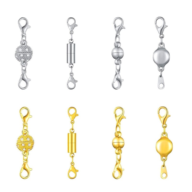 Various Shapes Magnetic Lobster Clasp Magnetic Jewelry Extension Chain Magnetic Jewelry Clasp Magnetic Lock Clasp M09 22