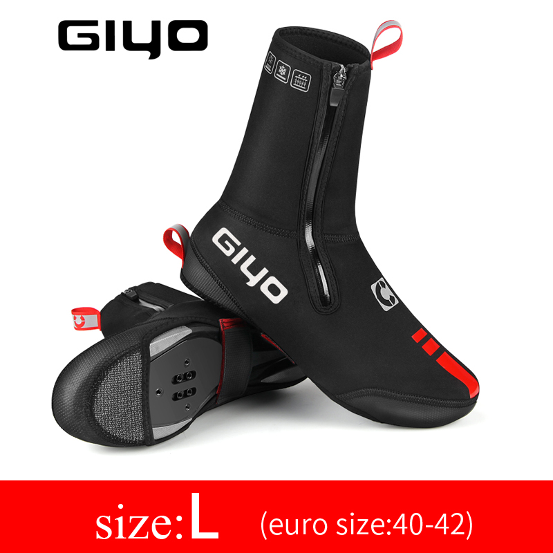 Fahrrad-Überschuhe, MTB-Schuhe, Stiefelüberzüge, Winter, warm, Thermo-Neopren-Überschuhe, wasserdichte Fahrrad-Überschuhe unter 0 ° Temp: dunkel Grau