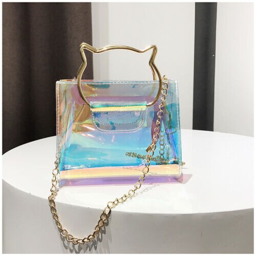 Pvc dames schoudertas satchel handtas crossbody satchel transparante schouder crossbody tassen