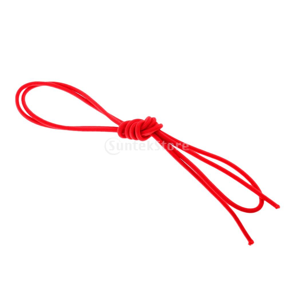 3mm Blue/Red Strong Elastic Round Bungee Rope Shock Cord Tie Down Boats Trailers Roof Rack 100m 50m 30m 20m 10m 5m 2m 1m 0.5m: 1m Red