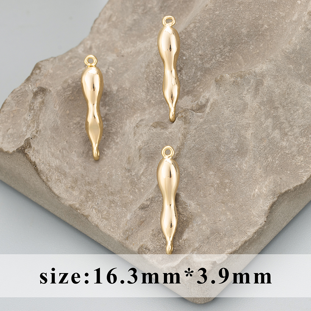 GUFEATHER MD69,jewelry accessories,18k gold rhodium plated,copper,nickel free,jewelry making,charms,diy pendants,6pcs/lot: WHITE