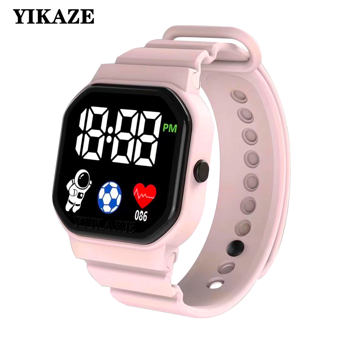 Reloj deportivo para niños, relojes digitales LED, correa de silicona para astronauta, reloj de pulsera electrónico resistente al agua para niños y niñas,