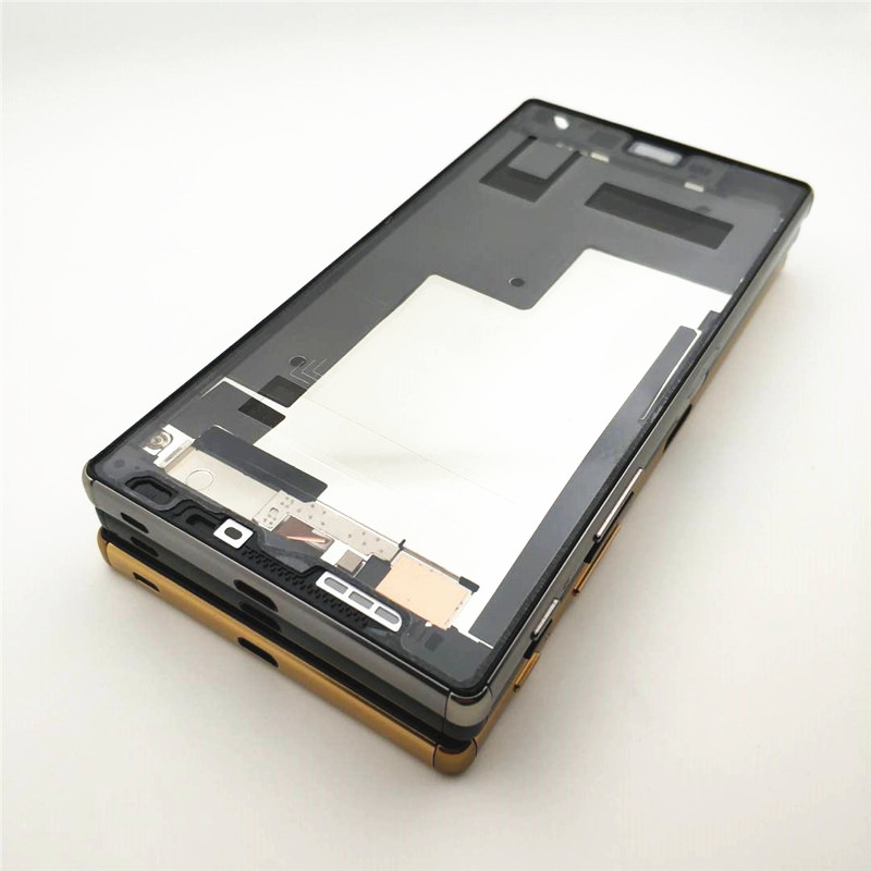 Full Housing For Sony Xperia Z5 Premium E6853 E6883 E6833 Middle Frame Front Faceplate Bezel Housing+Battery Back Cover With NFC
