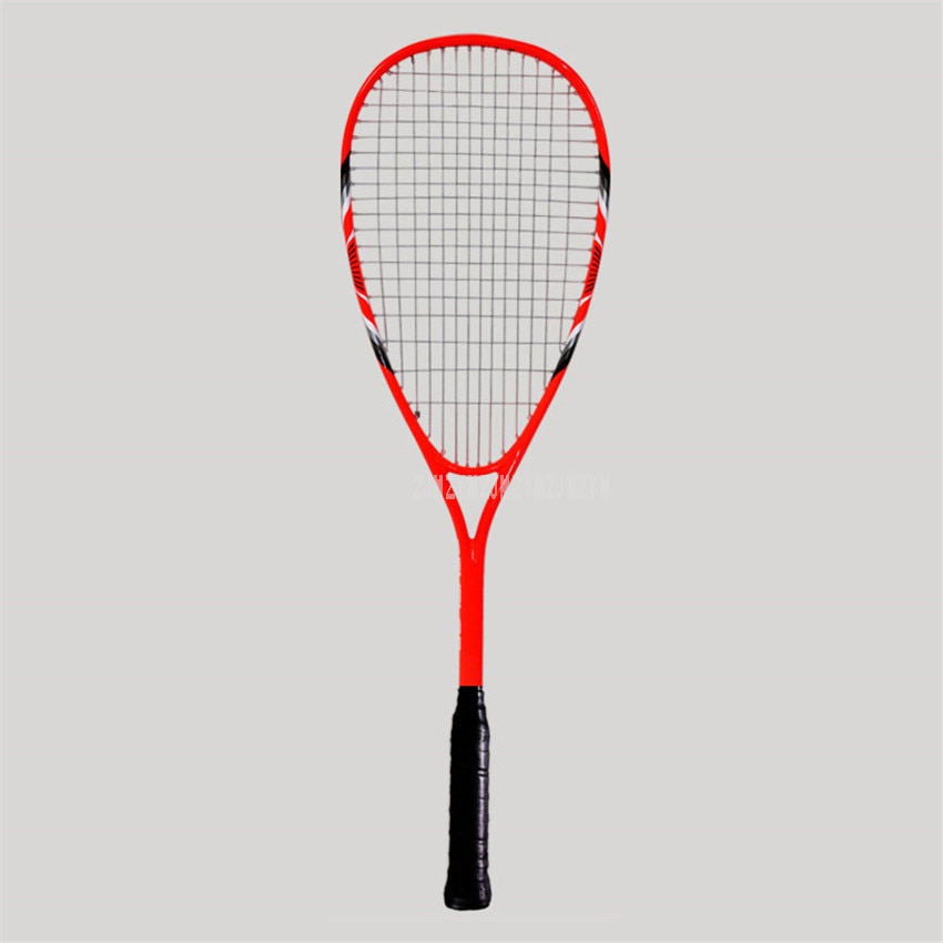 Lightweight Single Squash Racket Sport Training Aluminum Carbon Fiber Beginner Wall Racket With String FCSQ-01