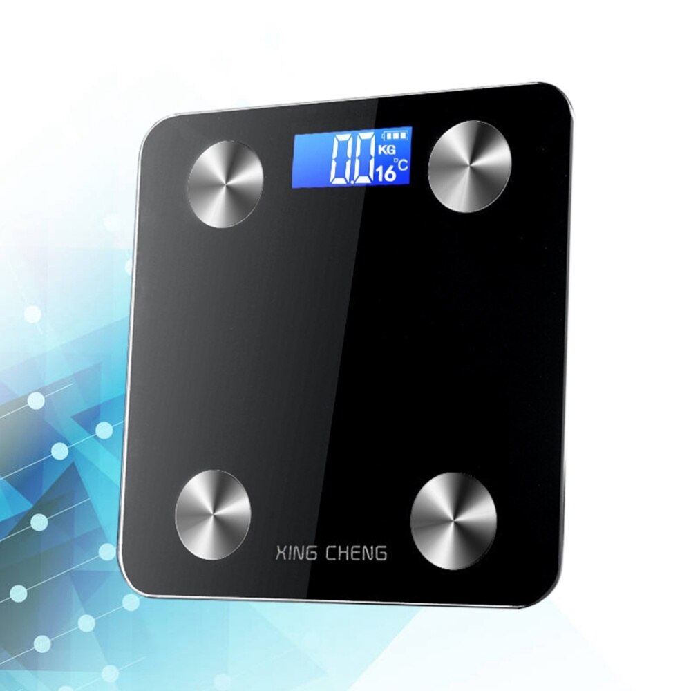 Body Fat Scale Smart Digital Bathroom Wireless Weight Scale Body Composition Analyzer without Battery (Black): Black