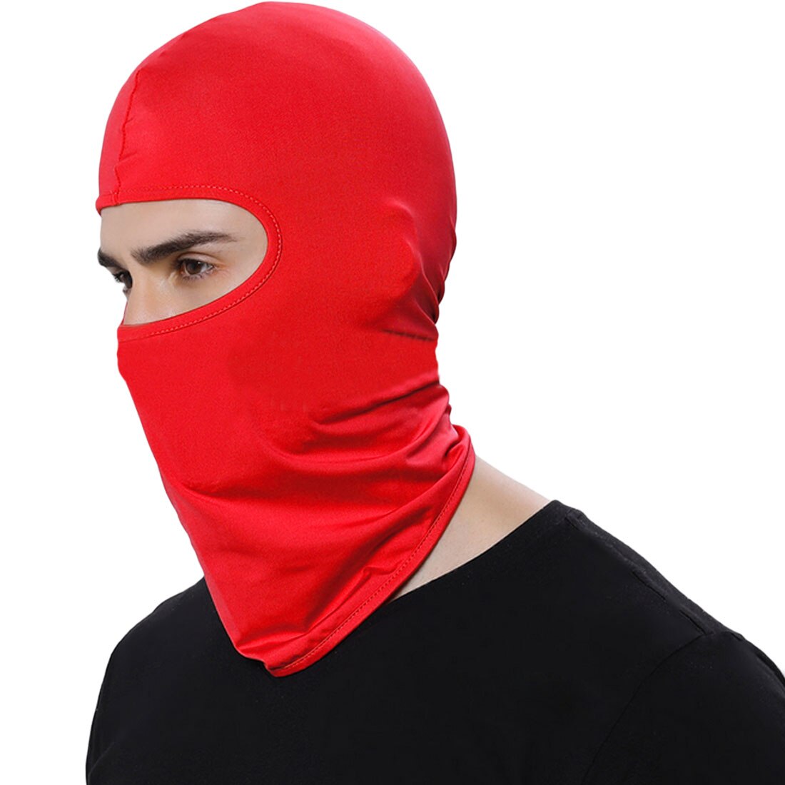 Winter Warm Ski Board Winddicht Cap Sporten Neck Gezichtsmasker Politie Fietsen Bivakmutsen Motorfiets Gezichtsmasker: Red