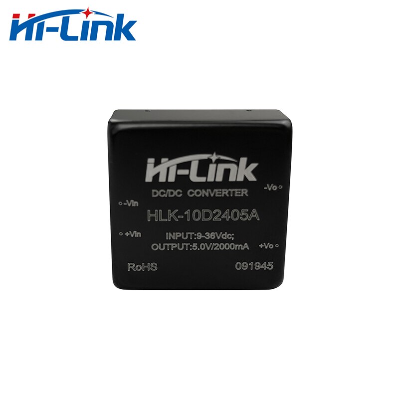 2 pz/lotto HiLink 10W DC/DC convertitore 24V a 5V 2A fare un passo giù trasformatore HLK-10D2405 alimentazione DC DC