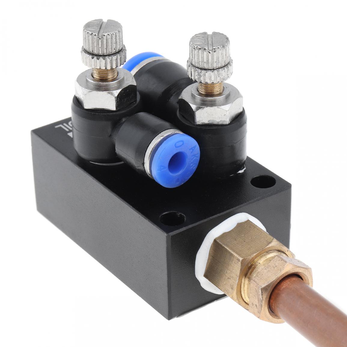 Mist Coolant Lubrication Spray System 20cm Copper Pipe and Check Valve for Metal Cutting Engraving Cooling Machine/CNC Lathe