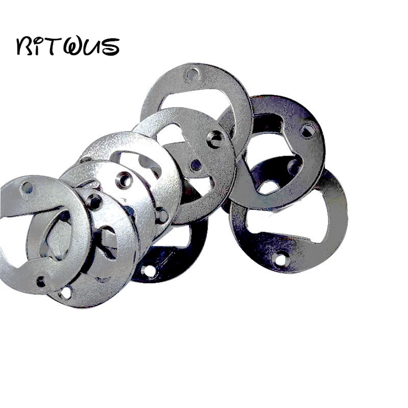 50pcs Stainless Steel Bottle Opener Part With Countersunk Holes Round Metal Strong Polished Bottle Opener Insert Parts