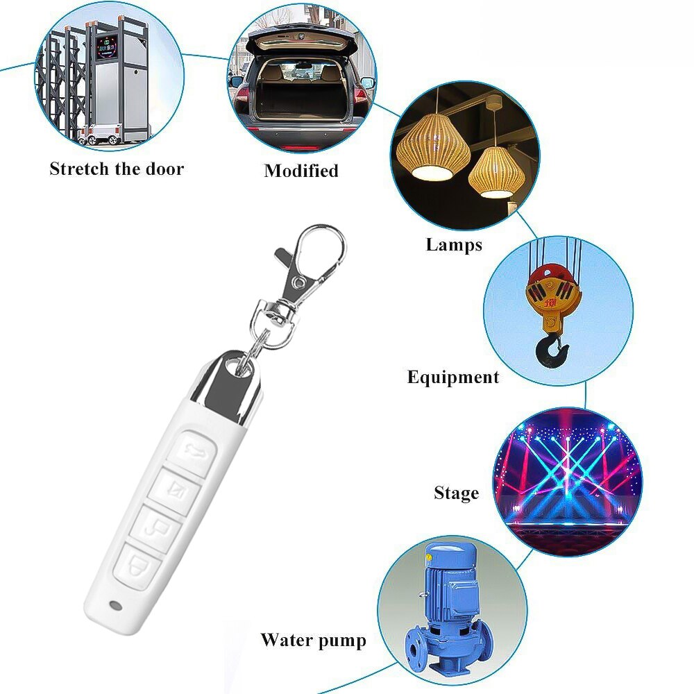 kabellos RF Fernbedienung 433 MHz Schloss bilden Elektrische Tor Garagentor Fernbedienung Schlüssel Für Regler