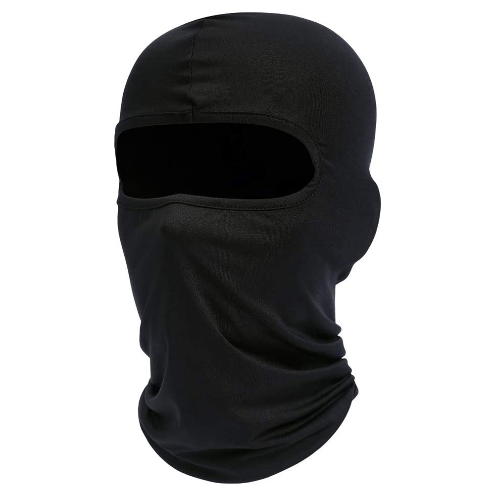 Motorcycle Balaclava Summer UV Protection Glasses Face Breathable Hole Men Women Quick-Drying Motorcyclist Winter Warm Ski Mask: Dark Grey