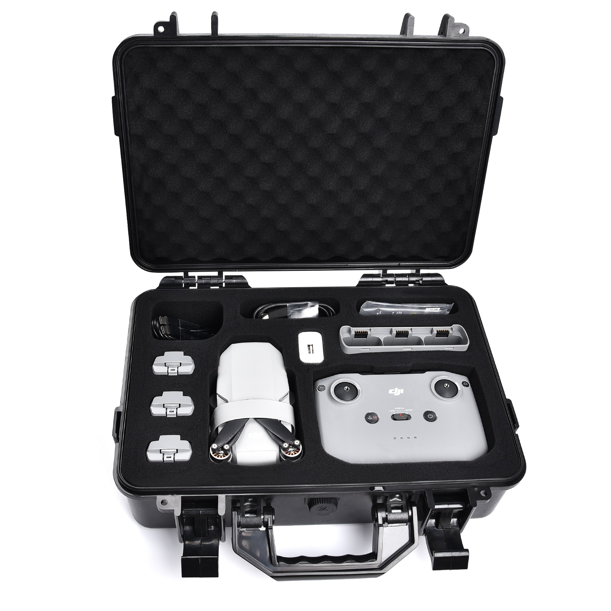 Til dji mini 2 eksplosionssikker bæretaske vandtæt kuffert håndtaske mavic mini 2 drone / contorller tilbehør opbevaringsetui