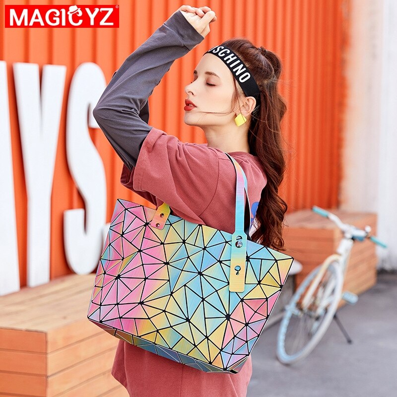 MAGICYZ frauen Schulter Tasche Weibliche beiläufige handtasche für Den Täglichen geometrische Totes Damen Handtasche bolsa feminina