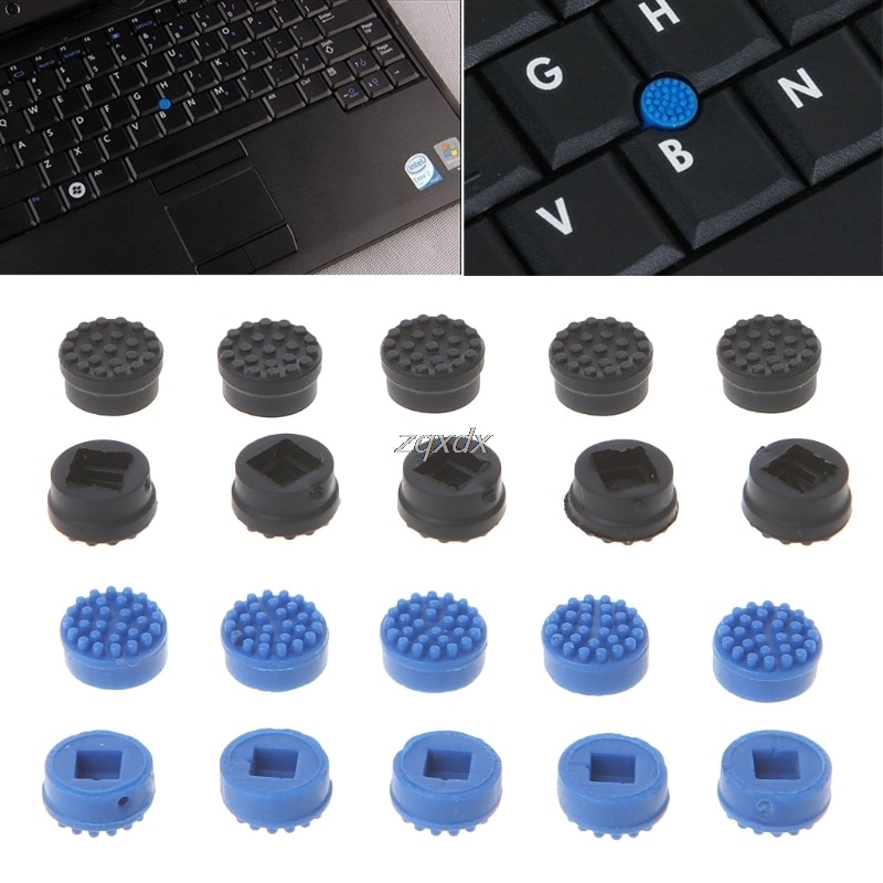 10 stuks aanwijzerdoppen voor hp laptop toetsenbord trackpoint little dot dop zwart/blauw kleur  z09