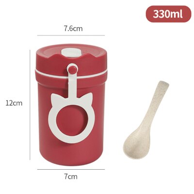 Kunststoff Suppe Kasten Versiegelt dicht Lunchbox freundlicher Frühstück Reisbrei Suppe Tasse Lebensmittel Container Mahlzeit Vorbereitung Bento Kasten: 2