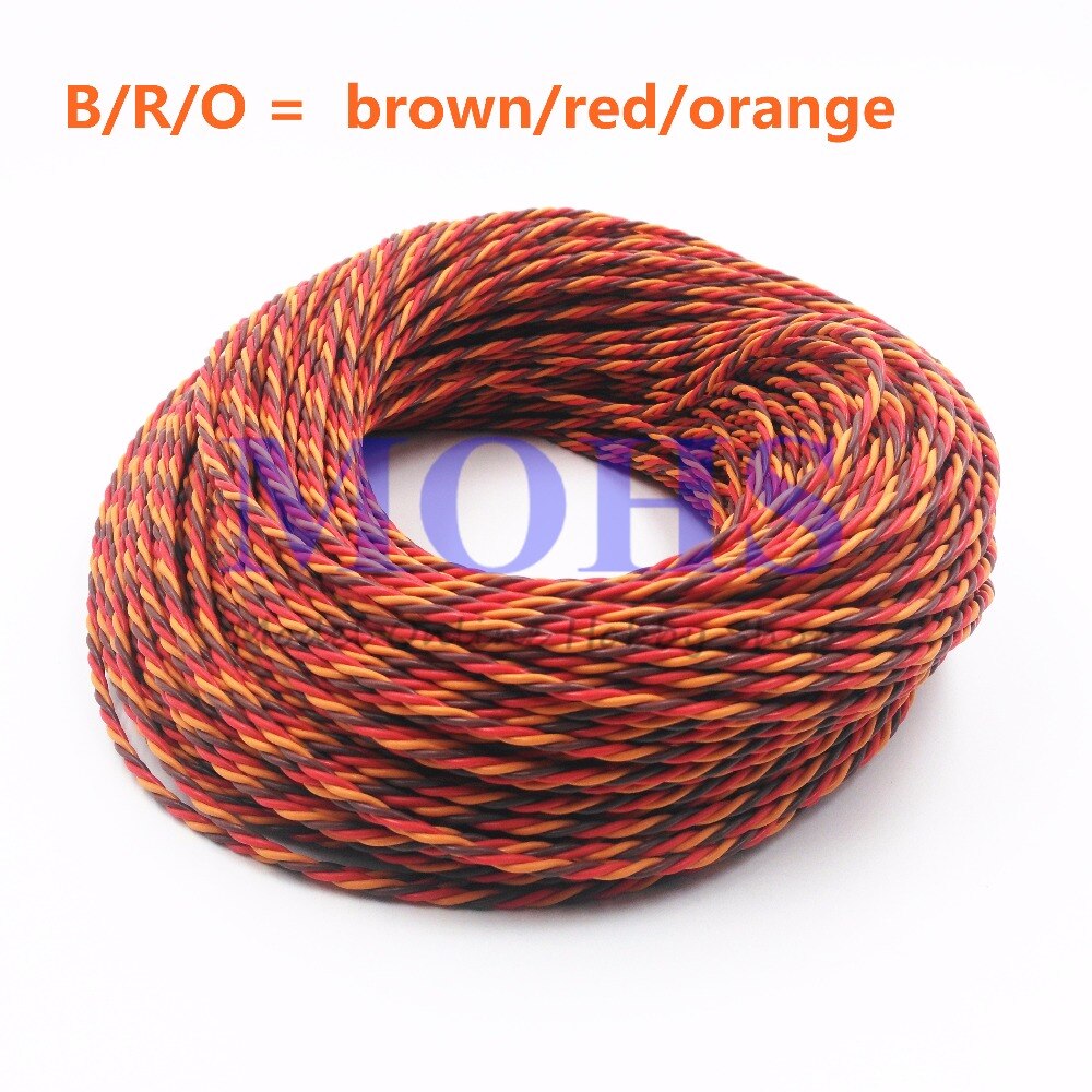 5meter/10meter 22AWG 60cores twisted servo lead extension cable servo extended cable wire twisted cable for servo extension