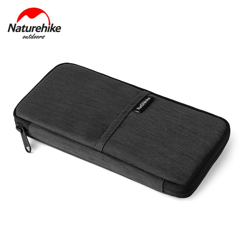 Naturehike Men Women Multiple Family Passport Holder Travel Document Wallet Waterproof Passport Wallet Passport Organizer Case: Black