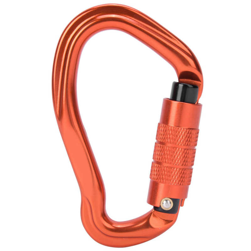7075 Aviation Aluminum Master Lock Carabiner Safety Buckle Security Equipment Gear for Outdoor Climbing: Orange